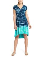 Athleta Womens Sweet Water Dress Size L - Peacock Blue