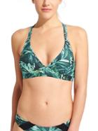 Athleta Womens Napali Cross Strap Bikini Size Xl - Electric Jade