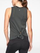 Athleta Womens Foothill Tank Black Olive Size S