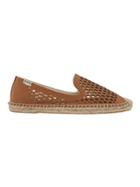 Smoking Slipper Laser Cut Leather Espadrille By Soludos