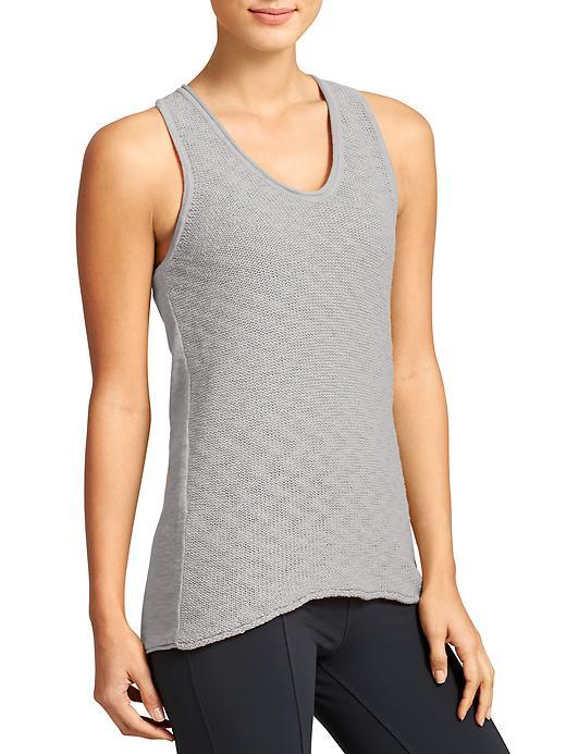 Athleta Womens Buena Vista Tank Size L - Silver Shimmer