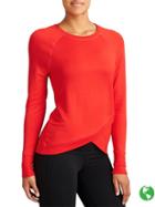 Athleta Womens Criss Cross Sweatshirt Size 2x Plus - Saffron Red