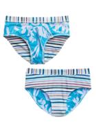 Athleta Girl Reversible Tropical Stripe Bikini Bottom