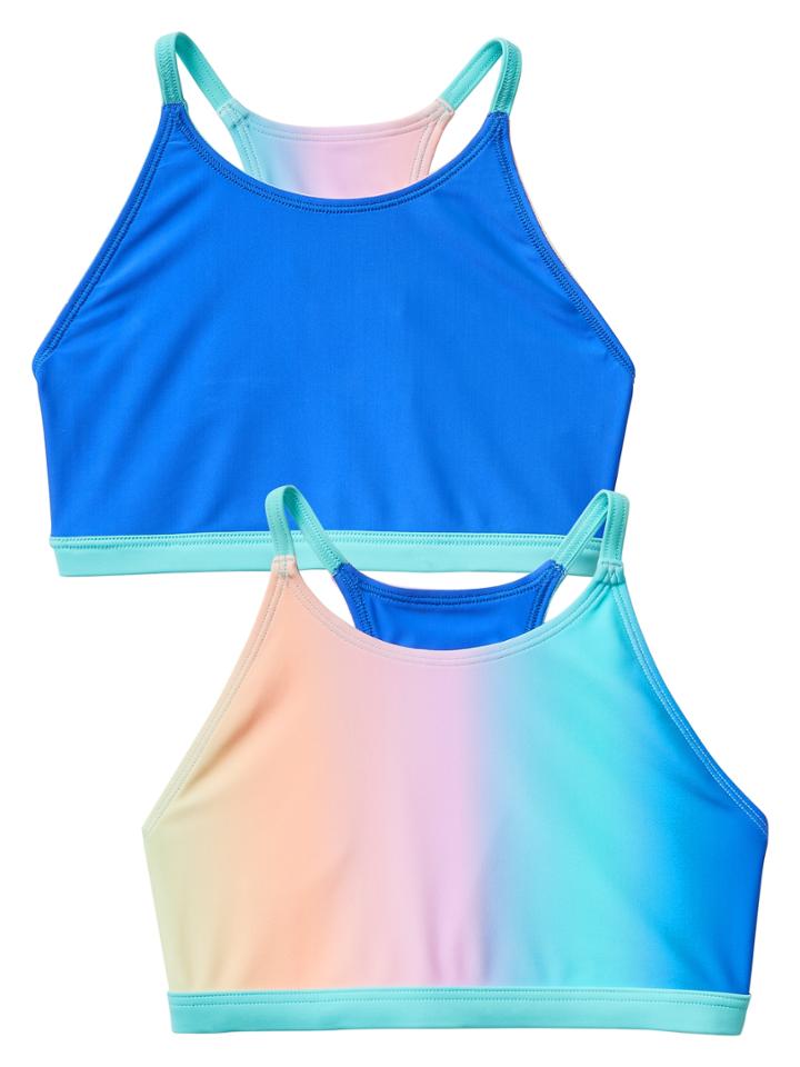 Athleta Girl Soak Up The Fun Reversible Bikini Top
