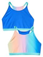 Athleta Girl Soak Up The Fun Reversible Bikini Top