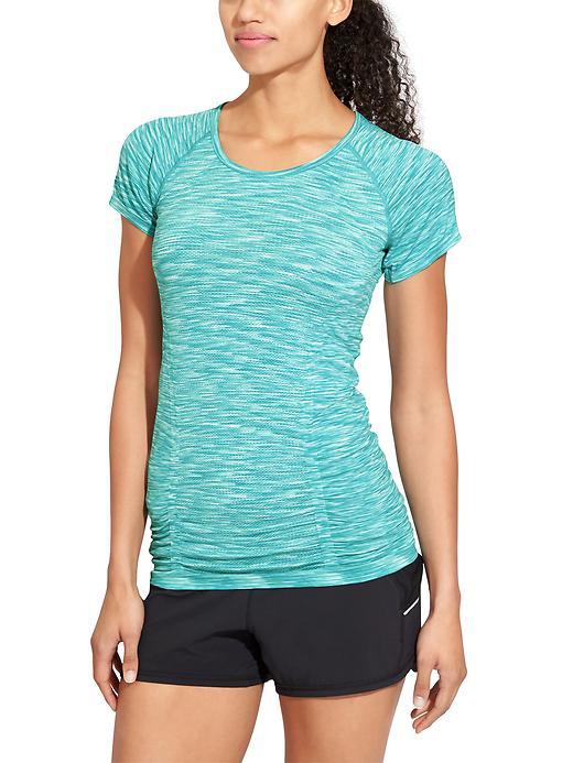 Athleta Womens Space Block Fastest Track Tee Size L - Reef History Of Time Space Dye