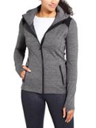 Athleta Womens Stronger Hoodie Size 1x Plus - Charcoal Heather Space Dye