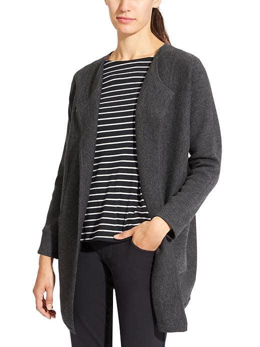 Athleta Womens Chill Chaser Sweater Size L - Charcoal Grey