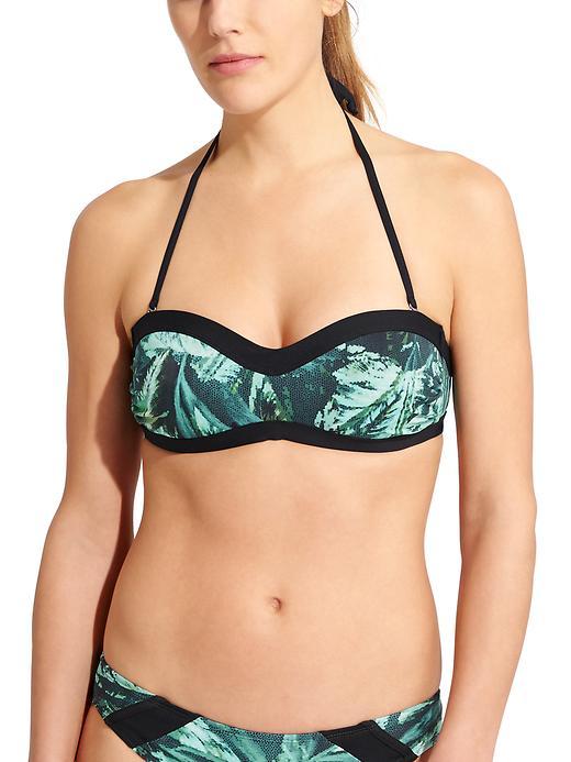 Athleta Womens Napali Bandeau Bikini Size L - Electric Jade