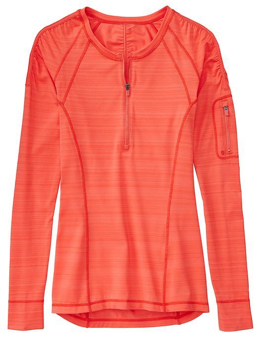 Athleta Womens Pacifica Upf Shirt Size Xl - Coral Sunset