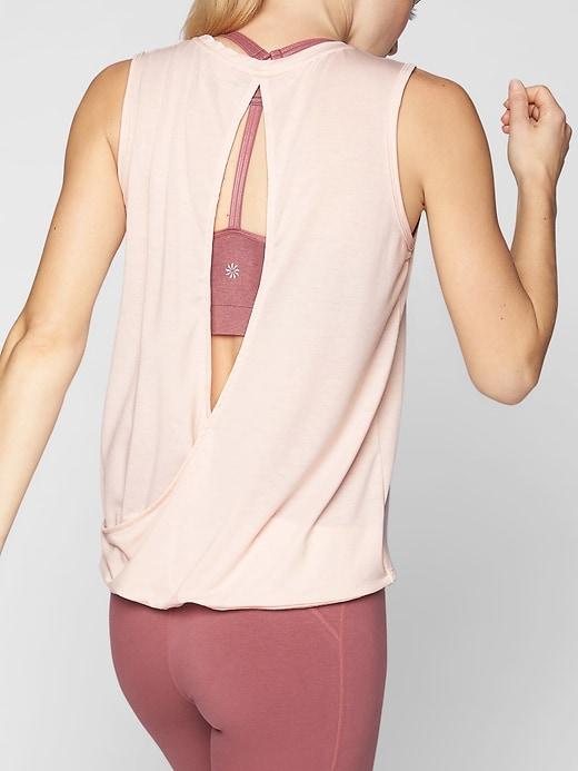 Athleta Womens Essence Open Back Tank Ballerina Gown Size M