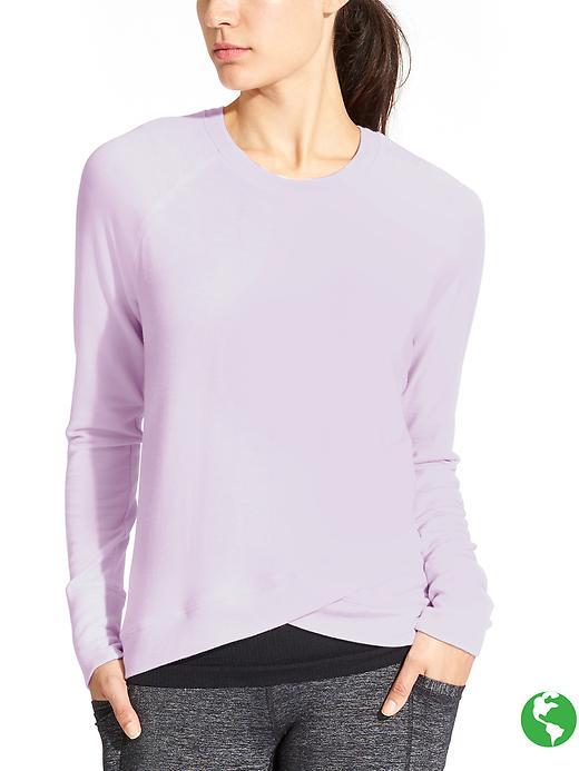 Athleta Womens Criss Cross Sweatshirt Size 1x Plus - Cherub