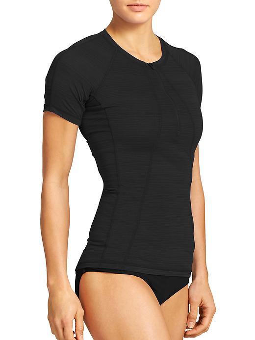 Athleta Womens Pacifica Upf Tee 2 Size L Tall - Black