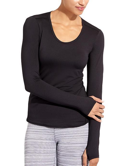 Athleta Womens Chi Top Size L - Black