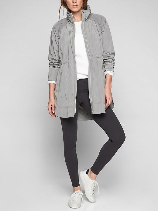 Athleta Womens Drip Drop Jacket Size 1x Plus - Light Asphalt