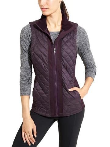 Athleta Womens Rock Springs Vest Size 1x Plus - Wild Raisin