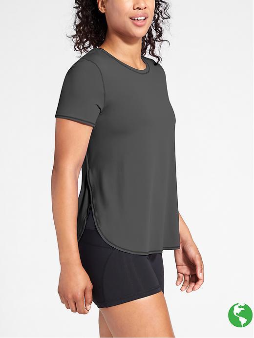 Athleta Womens Sunlover Upf Tee Size L - Flint Grey