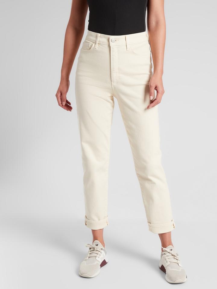 Flex Straight Leg Ankle Jean In Bone