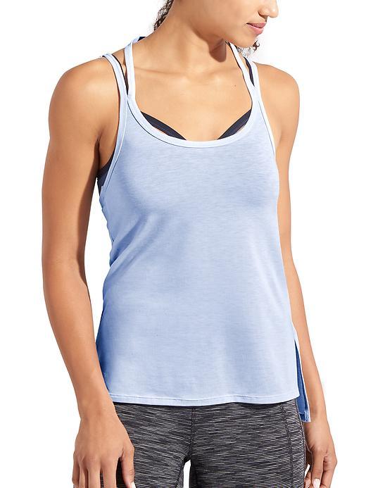 Athleta Womens Drishti Top Size L - Iron Blue