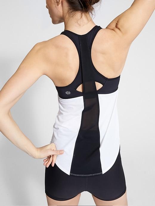 Athleta Womens Hullabraloo Support Top Black/white Size 32d