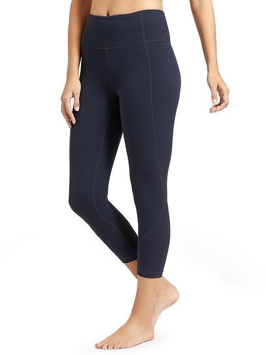 Athleta Womens Salutation Capri Size L Tall - Navy