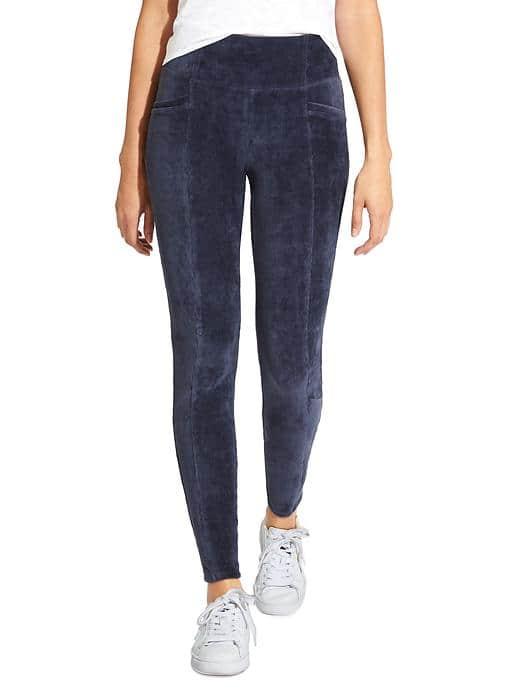 Athleta Womens Cord High Waisted Metro Legging Size L Tall - Flint Grey