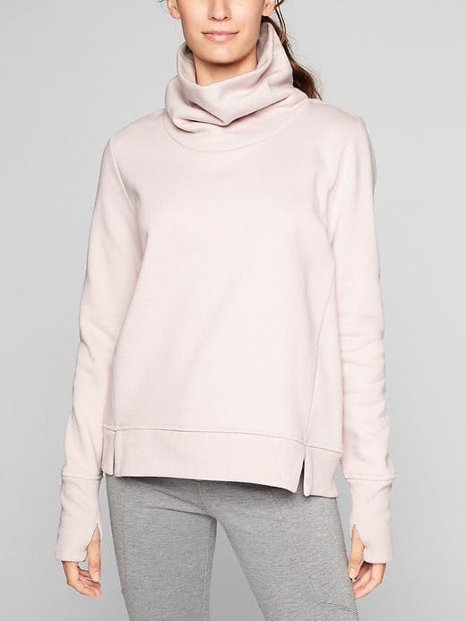 Athleta Womens Funnel Fleece Soft Lilac Size Xl
