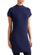 Athleta Womens Pinewood Sweater Dress Size L Tall - Midnight Blue Marl