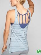 Athleta Womens Max Out Chi Support Tank Size M - Clear Blue