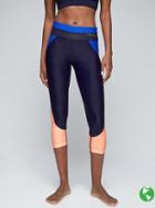 Athleta Womens Tri-ssential Swim Capri Size M - Color Blocked