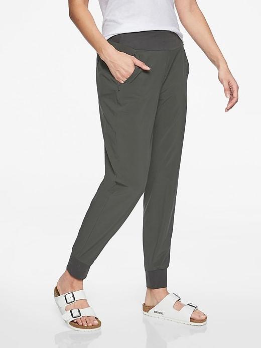 Athleta Womens Soho Jogger Black Olive Size 10