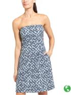 Athleta Womens Strapless Anywhere Dress Size 1x Plus - Geo