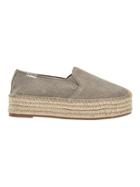 Athleta Womens Malibu Platform Espadrille By Soludos Gray Size 10