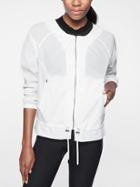 Athleta Womens Avenue Jacket Bright White Size L
