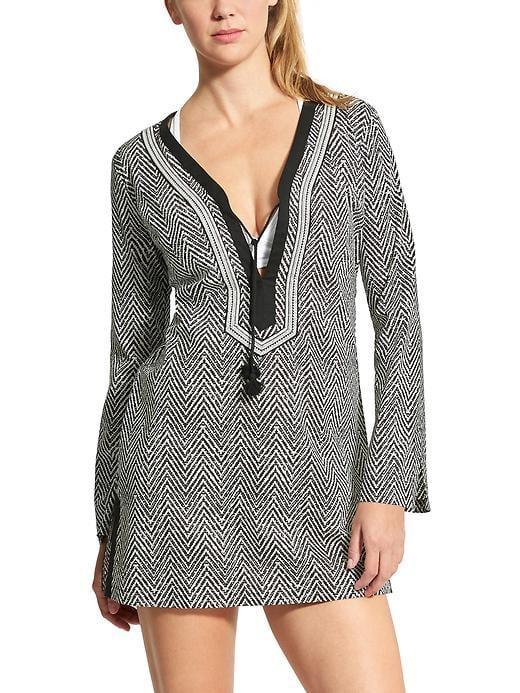 Athleta Womens Herringbone Kimssa Tunic Size L - Black