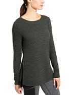Athleta Womens Honeycomb Sweater Tunic Size M - Ancient Forest Heather