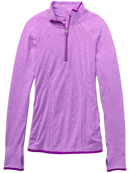 Athleta Womens Fastest Track Half Zip Size L - Sparkling Purple Heather
