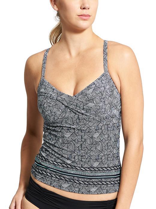 Athleta Womens Laguna Twister Tankini Size 32b/c - Black