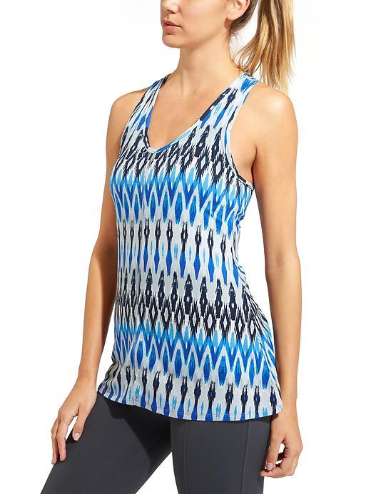 Athleta Womens Printed Cloud Tank 2 Size 1x Plus - Navy
