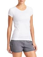 Athleta Womens Fastest Track Tee Size L - White