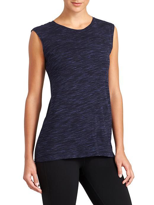 Athleta Womens Transcend Tank Size L - Navy Rain Touch