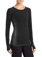 Athleta Womens Neothermal Top Size L - Black