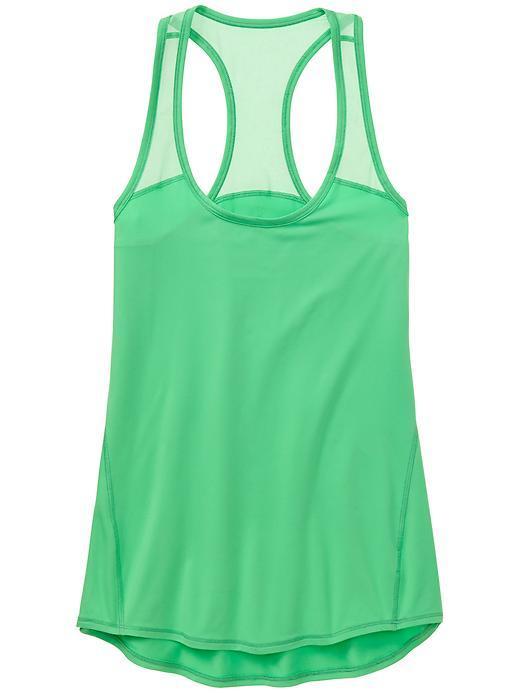 Athleta Womens Chi Mesh Tank Size L - Lily Pad