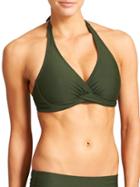 Athleta Womens Tara Halter Bikini Size 32d/dd - Spire Green