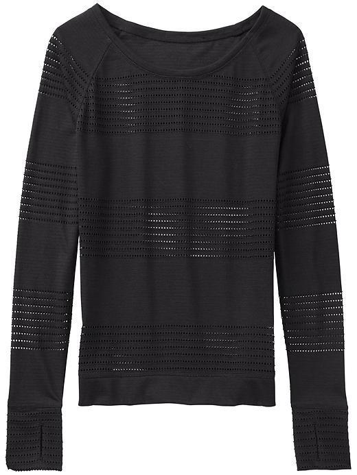 Athleta Womens Limitless Crew Pullover Size S - Black