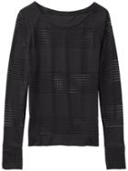 Athleta Womens Limitless Crew Pullover Size S - Black