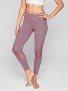 Athleta Womens Mesh Shine Salutation 7/8 Tight Size L Tall - Dusty Plum