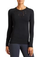 Athleta Womens Namaste Top Size L - Black