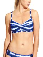 Athleta Womens Del Mar Twister Bikini Size 32b/c - Dress Blue