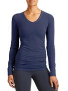 Athleta Womens Pure Top Size L - Midnight Blue Heather